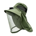 thumbnail image 2 of Cadancy Sun Hat Wide Brim Fishing Cap with Solar Fan Mesh Face Shield Neck Flap Outdoor UV Protection Summer Gardening Hiking Camping Breathable Cooling Shade Cover, 2 of 6