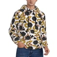 thumbnail image 2 of Fotbe Men's Hoodie with Snake And Rose Pattern - Kangaroo Pocket Pullover Hooded Sweatshirt, Perfect for Daily Wear, Travel, and Home-X-Large, 2 of 7