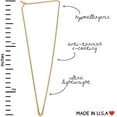 thumbnail image 4 of Humble Chic Spike Threader Hoop Earrings - Geometric Arrow Thin Wire Drop Dangles, 18K Gold Plated, 4 of 8