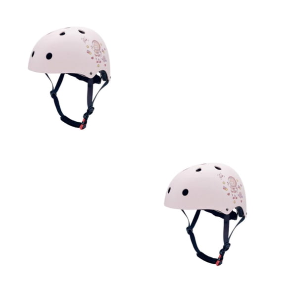 Sonducket Casco transpirable y de secado rápido Cool Hollow-tallado y textura de malla Patinaje sobre ruedas Patineta Pink Space Girl Chica espacial rosa METRO【55-58CM】 2Conjunto