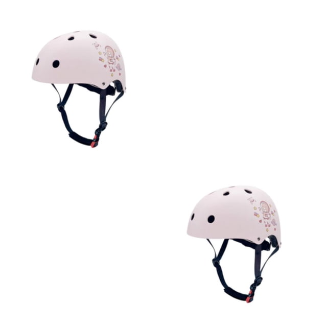 Sonducket Casco transpirable y de secado rápido Cool Hollow-tallado y textura de malla Patinaje sobre ruedas Patineta Pink Space Girl Chica espacial rosa METRO【55-58CM】 2Conjunto