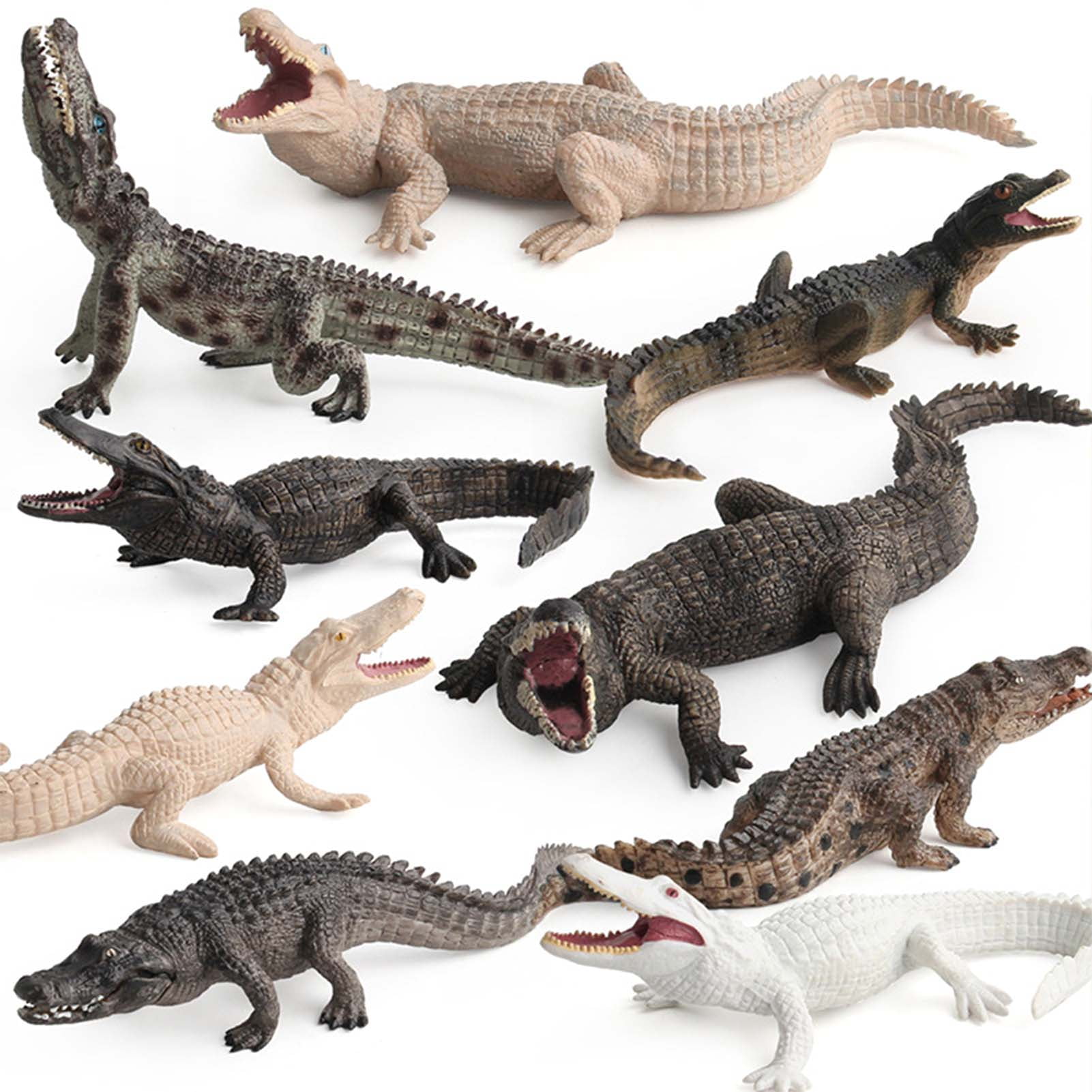 Realistic Crocodile Figurine Animal Action Figure Toys Playing Joke Creatures Garden Props Animal Figure Model Toys Gift Walmart