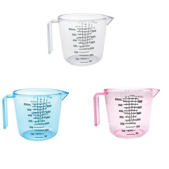 Measurement liquid container Baking cooking measuring cup Liquid measure jug Multi measurement measuring cup Plastic measuring cup