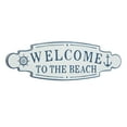 thumbnail image 6 of DecMode Blue Metal Welcome to the Beach Sign Wall Decor, 6 of 9