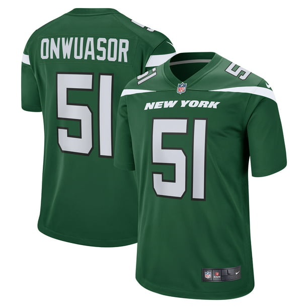 Patrick Onwuasor New York Jets Nike Game Jersey - Gotham Green