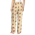 thumbnail image 3 of Goofa Strawberries Printed Soft Pajama Pants for Women, Wide Leg Comfy Casual Lounge Yoga Pants-X-Large, 3 of 9