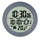 thumbnail image 5 of Reloj de pared digital para baño de 14,6 cm con ventosa, reloj de cocina, calendario mensual. Marco de PP gris, 5 of 9