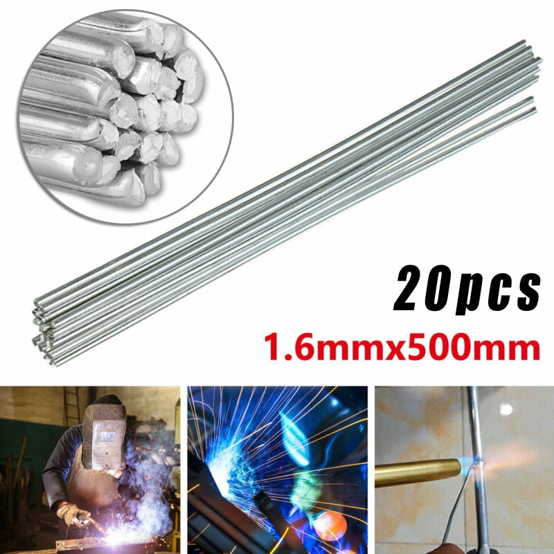 1.6mm*500mm Easy Melt Welding Rods Low Temperature Aluminum Wire Brazing 20pcs