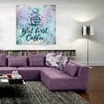 thumbnail image 6 of Epic Art 'But First Coffee' by Britt Hallowell, Acrylic Glass Wall Art, 36"x36", 6 of 7