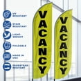thumbnail image 3 of Vacancy Feather Flag(11.5feetX2.5feet) by DreamController | Outdoor Business Advertising Tall Flag | Weather-Resistant Knitted Swooper Flag | Made in USA | Fast delivery | HD Print (Flag Only), 3 of 3