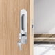 thumbnail image 5 of Fdit Cerradura de Puerta de aleación de Zinc Cerraduras de Madera Invisible Cerradura de Puerta con 3 Llaves Pestillo Interior para Ba?o Cocina Balcón(Plateado) Amonsee NO, 5 of 6