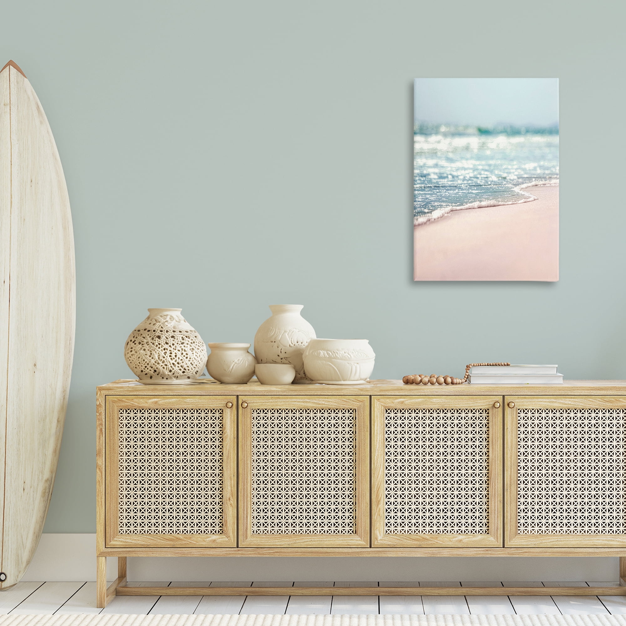 Stupell Industries California Summer Waves Nautical & Beach Photography Wrapped Canvas Art Print Wall Art, 24 x 36