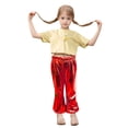 thumbnail image 1 of FAOWME Pantalon Évasé Lumineux pour Enfant Danse Folk Sirène Rouge 7-8 Ans, 1 of 4