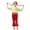 Red, variant on Children's Bright Flared Pants Dance Folk Dance Fishtail Pants