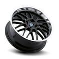 thumbnail image 2 of Beyern Mesh 17X7 4X100 27Et 74.1Cb Gloss Black W/ Mirror Cut Lip Wheel, 2 of 3