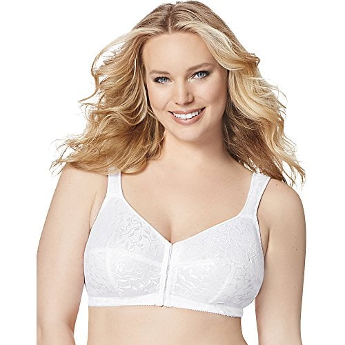 JMS Comfort Cushion Strap Front Close Wirefree Bra (Pack of 2) 2 White 