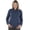 Navy Heather, variant on Women's Heathered Fleece Pullover in Charcoal Heather XXL | 5312
