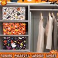 thumbnail image 5 of 3 Pack Halloween Ghost Basket with Handles, Collapsible Large Canvas Storage Baskets, Spooky Skull Pumpkin Cat Foldable Storage Box with Handles Organizer Bins for Bedroom Home Office, 5 of 7
