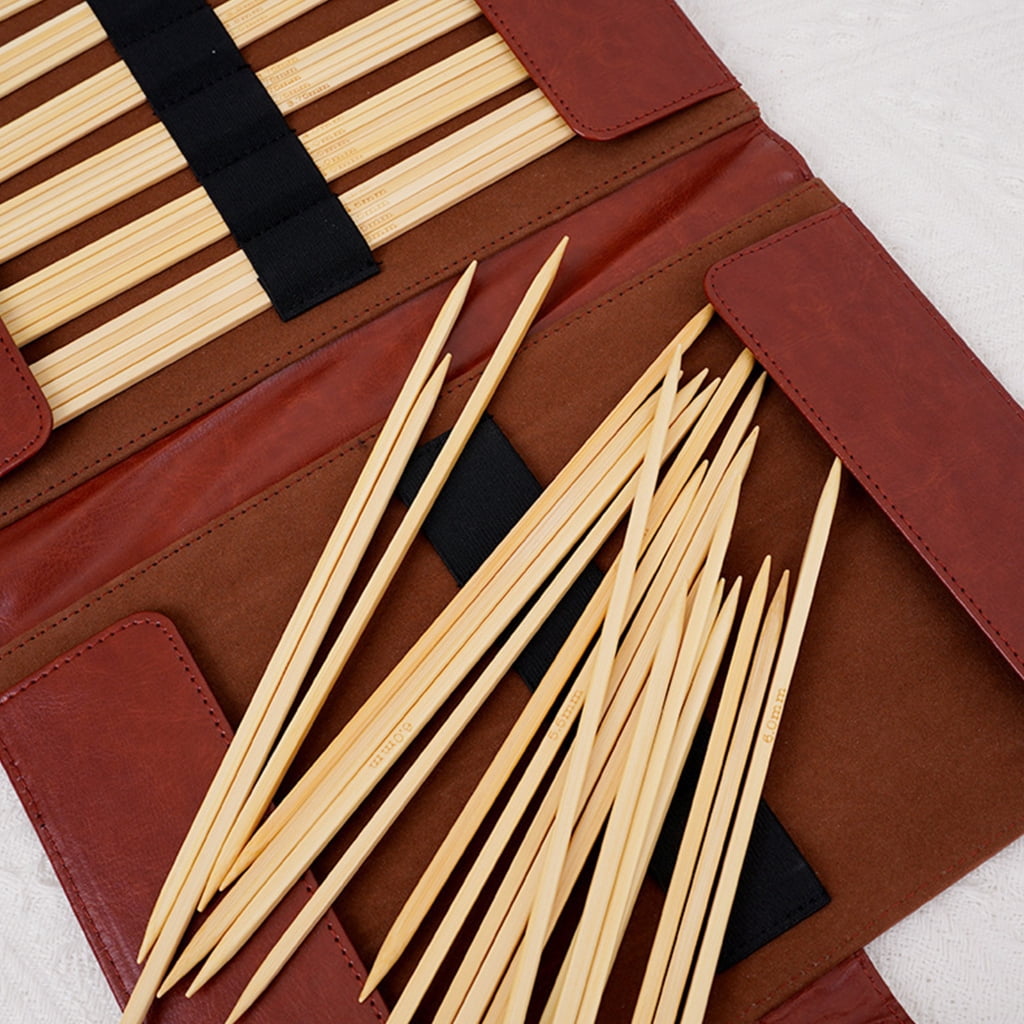 20cm Long Wood Knitting Needle for Beginner Knitting Sweater Sock Scarf