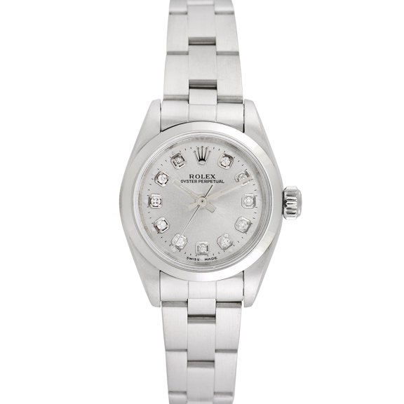 Pre-Owned Rolex Ladies Oyster Perpetual 25mm Stainless Steel Oyster Wristwatch
