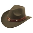 thumbnail image 3 of Chapeau de Cowboy Classification des Produits Style Western avec Bandeau Classique pour Hommes et Femmes, 3 of 4