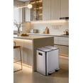 thumbnail image 5 of 40L Dual Kitchen Trash & Recycling Bin (2 x 15L) – Step Pedal, Soft-Close Lid, Removable Inner Buckets, Fingerprint-Resistant – Space-Saving Garbage Can for Home & Office, 5 of 5