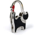 thumbnail image 3 of Women Ladies Bag Hooks Compatible with Table Handbag Hook with Buckle Purse Hanger Holder Cat Pattern Black, 3 of 7