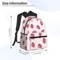 thumbnail image 4 of Daiia Hand Drawn Strawberry School Backpack for Men Women, Unisex Large Waterproof Bookbag Schoolbag Casual Daypack for High School/College/Teens/Travel/Work Black, 4 of 8