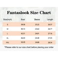 thumbnail image 7 of Fantaslook Sweatshirt for Women Long Sleeve Tunic Tops Color Block Crewneck Sweatshirts Side Split, 7 of 7