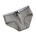 thumbnail image 6 of harmtty Sweet Girls Bowknot Low Waist Ribbed Panties Cotton Briefs Underwear, L, 6 of 6