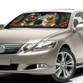 thumbnail image 3 of Uorisanigo Car Sunshade Folding Car Windshield Sun Shade Cute Starry Night Golden Retriever Print Car Decor Blocker Visor Protector Cover Front Window Shield Reflective Polyester Blocks Heat and Sun, 3 of 7