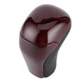 thumbnail image 4 of Perilla de la palanca de cambios, perilla de la palanca de cambios del automóvil Palanca de cambios en forma de T Palanca de cambios(Madera Roja Perforada Negra), 4 of 5