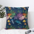 thumbnail image 4 of Pofeuu Undersea Animals Print Double-sided plush pillowcase Square Throw Pillow Covers Pillows Cover for Living Room Bedroom Sofa Couch Cushion Cover（No pillow core）-22"x22", 4 of 7