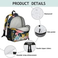 thumbnail image 4 of Cute Dinosaur Pattern Backpack Backpack for School,Cute School Bag,Schoolbag with Adjustable Shoulder Straps & Padded Back,13.8"x11.4"x6", 4 of 6