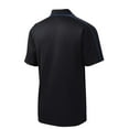 thumbnail image 6 of Sport Tek Adult Male Men Piped Short Sleeves Polo Black/Tr Royal X-Small, 6 of 6