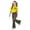 A02-Yellow, variant on LRen Girls Outfits Size 4 Cute Print Short Sleeved Tops and Casual Pant Outfits Set Crewneck Loose Fit Holiday T Shirt Short Pants 2 Piece Suit Preppy Clothes