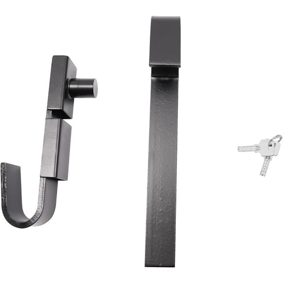 Shipping Container Lock, Steel Cargo Door Lock, Hand Control Security Door Lock for Semi-Trailers, Trucks - 2 x Keys   1 x Lock Cover - Adjustable Distance: 11"-18"