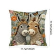 thumbnail image 3 of Seyotauo Forest Animal Decor Throw Pillow Covers Farmhouse Animal Home Decorative Couch Soft Cushion Covers,18x18 Inch Pillow Covers for Rustic Room Sofa Chair Living Room Bedroom Gift, 3 of 6