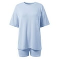 thumbnail image 4 of MAIHAN Women Vacation Outfits Y2k Outfits Shirt & Shorts Clothes Set Cute 2 Piece Outfits for Women Cotton Outfits Sets, 4 of 6