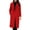 Red, variant on Women's Single Button Wool Blend Overcoat, Classic Knee Length Trench Coat, One Button Winter Coat, Warm Windproof Overcoat, Casual Formal Coat, Elegant Outerwear Jacket Beige