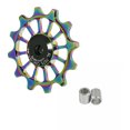 thumbnail image 1 of Desviador Trasero Polea Cojinete Guía Polea Mtb Bicicleta Desviador Trasero Rueda Cerámica Rodamiento Polea Bicicleta Guía Rodillo Colorido Con Manguitos De Diámetro De Orificio Guardurnaity OD007038-00, 1 of 5