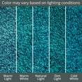 thumbnail image 5 of mDesign Microfiber Accent Rug Mat/Runner, 24" Diameter - Heather Teal Blue, 5 of 8