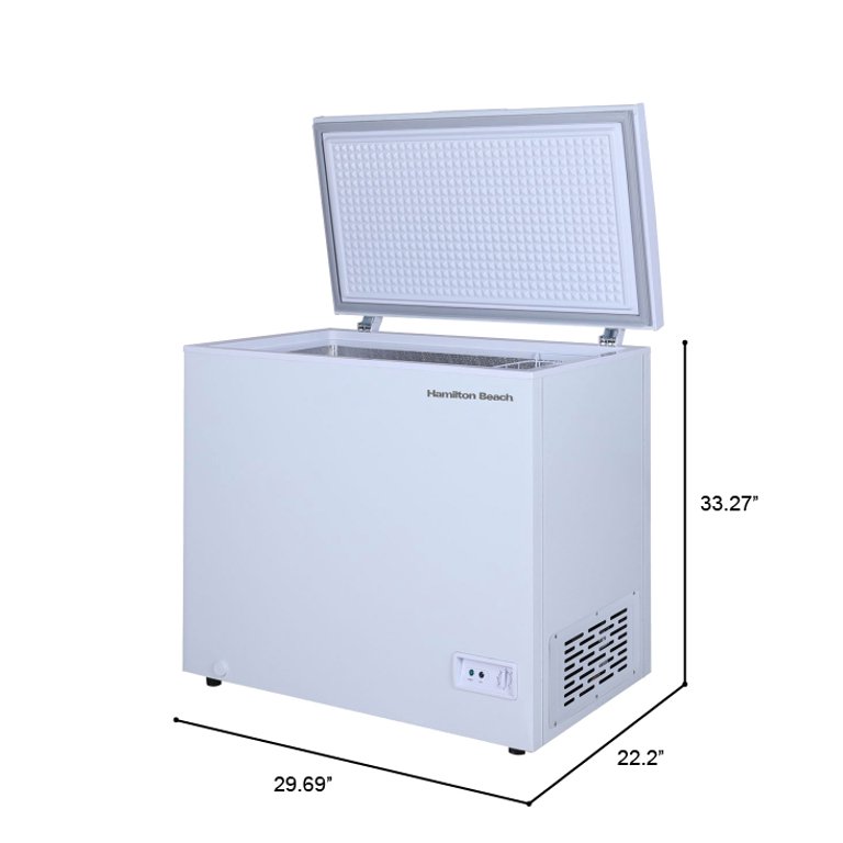 Hamilton Beach Chest Freezer, White, HBFRF510 ubicaciondepersonas
