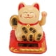 thumbnail image 5 of Gato de la Suerte, tamaño Mini Alimentado por energía Solar Trae Riqueza y Tesoro Sonrisa Linda Durable Maneki Neko, para la Oficina del Dormitorio del automóvil(Amarillo), 5 of 5