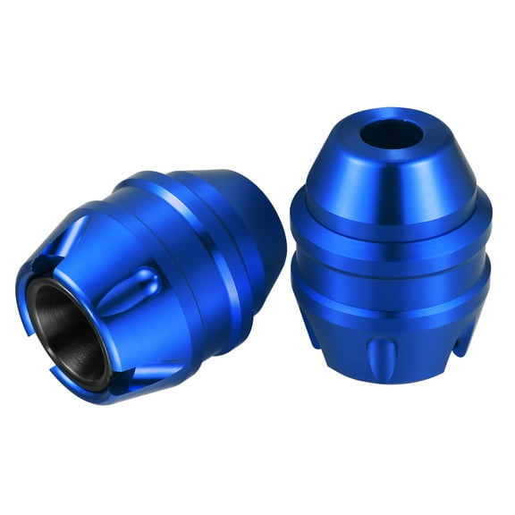 1 Pair Motorcycle Anti Drop Fork Frame Slider Wheel Front Sliders Crash Pad Falling Protection Anti Crash Caps Blue