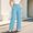 *Light Blue, variant on ClodeEU Women's Plus Size High Waisted Stretchy Wide Leg Pants,Casual Trousers with Pockets Black,Women's Plus L