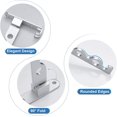 thumbnail image 5 of Perchero montado en la pared, colgador de ropa montado en la pared, rotación de 90° Perchero plegable montado en la pared para baño, dormitorio, lavadero (plata, 2 piezas + barra) brillar Electrónica, 5 of 5