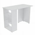 thumbnail image 1 of Inval Bureau d'Ordinateur à 3 Étagères Merlin en Blanc, 1 of 8