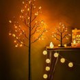 thumbnail image 1 of mmirethe Plastic Illuminated Halloween Bonsai Tree Spooky Decoration For Desktop Parties With Strong 60CMRound pumpkin 1Set, 1 of 6