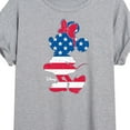 thumbnail image 3 of Disney - Americana - Minnie Americana Fill - Juniors Ideal Flowy Muscle T-Shirt, 3 of 5